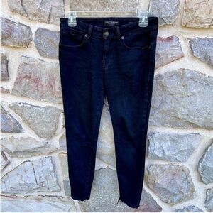 Lucky Brand Black Lolita Low Rise Raw Hem Skinny Jeans Size 4/27